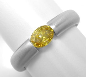 Foto 1 - Spann Ring 0,56 Diamant Intensiver Fancy Orangy Goldton, S3958