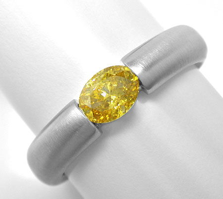 Foto 2 - Spann Ring 0,56 Diamant Intensiver Fancy Orangy Goldton, S3958